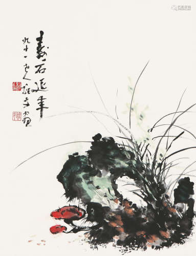 黎雄才(1910-2001) 寿石延年