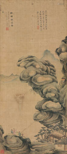 文震亨(1585-1645) 终南观瀑图