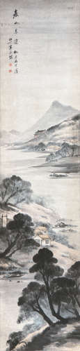 吴石仙(1845-1916) 春山暮霭