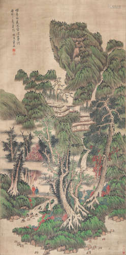 蓝 瑛(1585-1664) 松壑飞泉