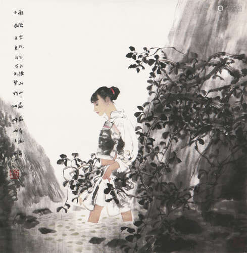 于文江(b.1963) 雨后空林