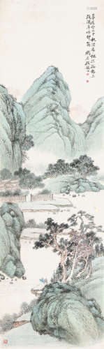 顾麟士(1865-1930) 秋深枫红