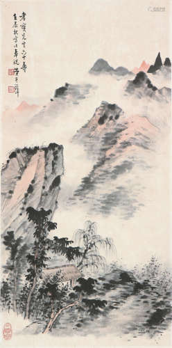 黄君璧(1898-1991) 松山幽居