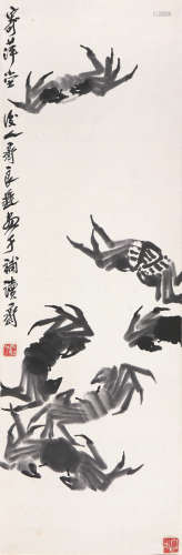 齐良迟(1921-2003) 墨蟹