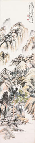 顾坤伯(1905-1970) 江寒飞瀑