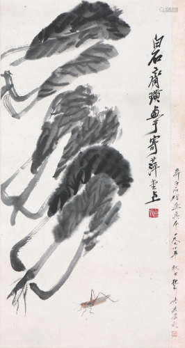 齐白石(1864-1957) 蔬菜草虫