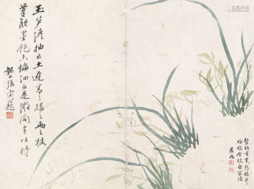 黄益如(1850-1928) 兰花