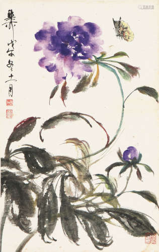 谢稚柳(1910-1997) 蝶恋花