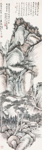 贺天健(1891-1977) 万壑流泉