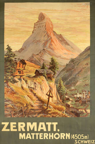 ZERMATT, MATTERHORN FRANCOIS GOS (1880-1942)