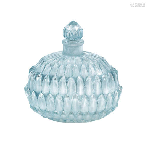 MOULDED AND ENGRAVED 'R.LALIQUE'; PRE 1947 A René Lalique frosted and polished glass 'Amélie' perfume bottle and stopper