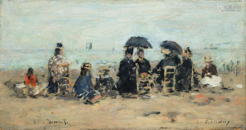 Trouville, scène de plage EUGÈNE BOUDIN(1824-1898)