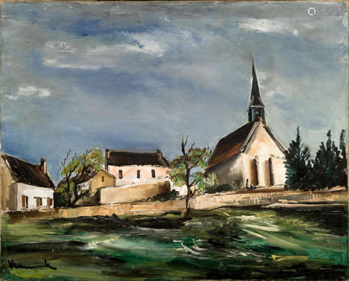 L'église du village Maurice de Vlaminck(1876-1958)