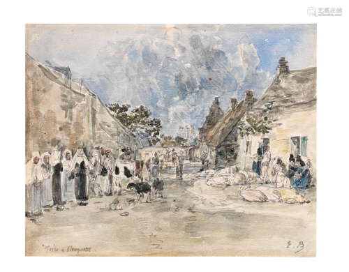 Foire à Plougastel EUGÈNE BOUDIN(1824-1898)