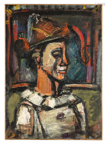 Clown de profil GEORGES ROUAULT(1871-1958)