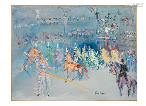 Chevaux en liberté JEAN DUFY(1888-1964)