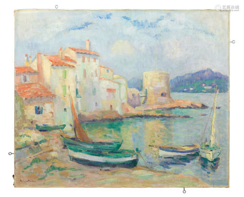 Vieux port de Saint-Tropez Robert Antoine Pinchon(1886-1943)