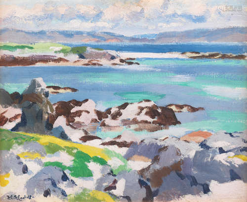 Spring, Iona 37 x 44.7 cm. (14 1/2 x 17 1/2 in.) Francis Campbell Boileau Cadell RSA RSW(British, 1883-1937)