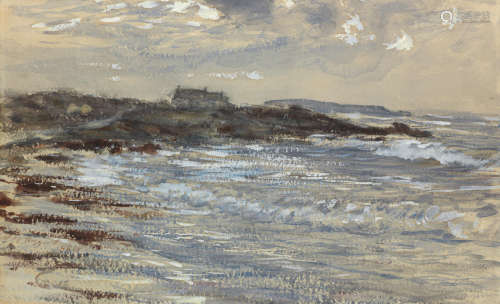 The Cold Grey Sea 33 x 51.5 cm. (13 x 20 1/4 in.) William McTaggart  RSA RSW(1835-1910)