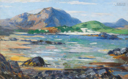 Morar  66.5 x 104 cm. (26 3/16 x 40 15/16 in.) William York MacGregor, RSA RSW(British, 1855-1923)