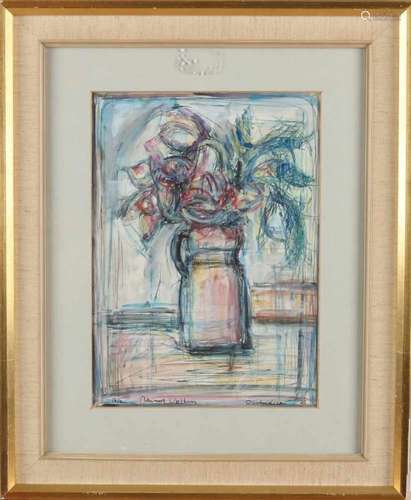 Meindert Volkers. '88. 1927 - 2000. Enschede. Orchids. Watercolor on paper. Size: 26 x 19 cm. In