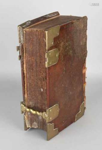 Antique Bible in 1716 with brass closures. States Generael. Dordrecht, Pieter Keur and Amsterdam,