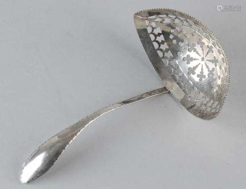 Silver spreading spoon, 833/000, barge shape, Empire with scalloped edge and beautifully sawn