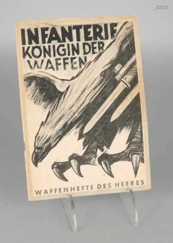 Antiquarian book WW II. Infanterie Königin der Waffe, Waffenhefte des Heeres. Deutscher