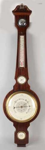 English mahogany barometer. 20th century. Size: 110 cm. In good condition. Englisch Mahagoni