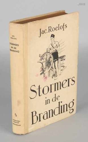 Antiquarian book WW II. Stormers in the surf. By Jac. Roelofs. Publisher Roskam Amsterdam. Size: 3 x