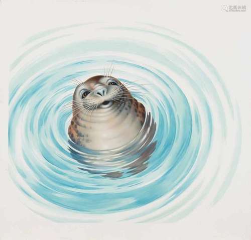 Chris Overbeeke. Unsigned. Painted in commission as advertising. Seal. Oil paint on panel. Size: