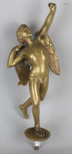 19th Century bronze angel for a French boule clock. Without arch. Dimensions H 16 cm. In good