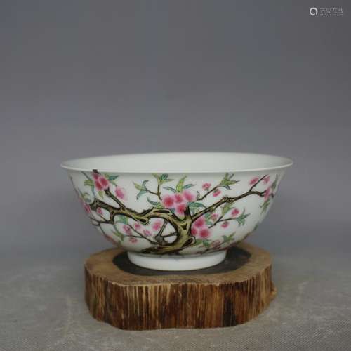 CHINESE ENAMEL GLAZED BOWL WITH YONGZHENG MARK