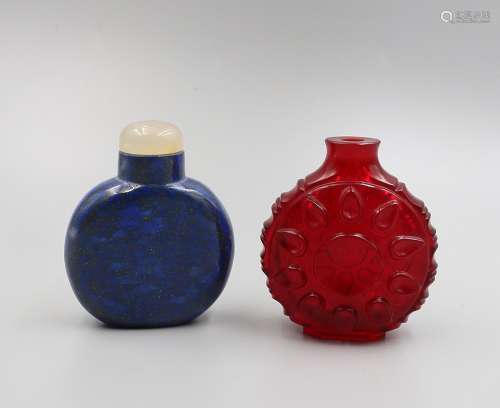 CHINESE GLASSWARE SNUFF BOTTLE