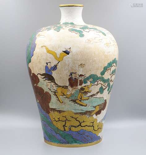 CHINESE BRONZE ENAMEL CLOISONNE VASE