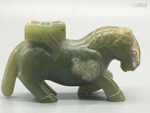 CHINESE JADE CARVED HORSE