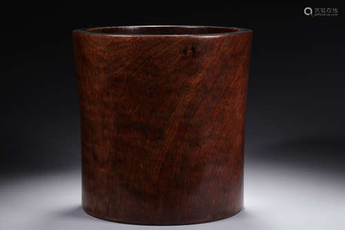 HUANGHUALI WOOD BRUSH POT