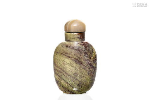 STONE CARVED SNUFF BOTTLE