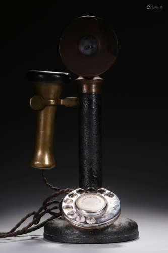 ANTIQUE BRASS TELEPHONE