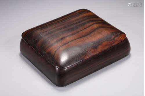 SUANZHI HARDWOOD CARVED BOX WITH COVER