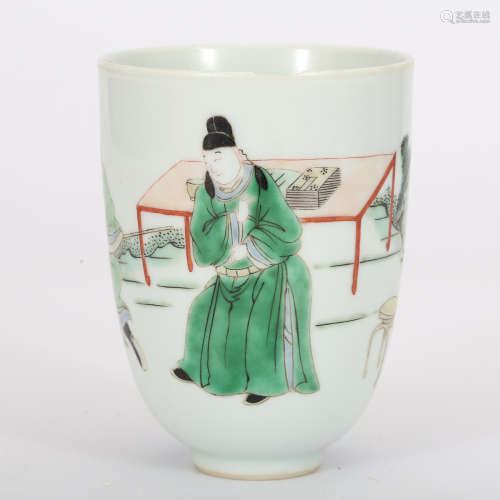 CHINESE FAMILLE ROSE PORCELAIN CUP