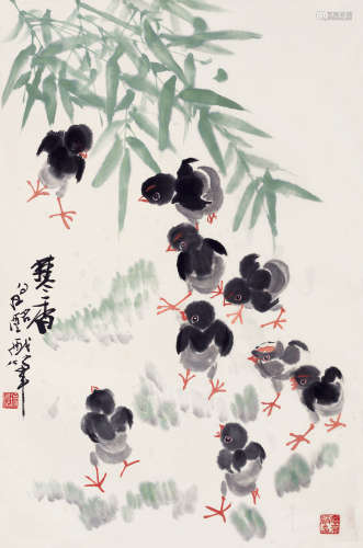 徐昌酩（1929～2018） 寒香 立轴 设色纸本