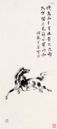 戈湘岚（1904～1964） 天马 立轴 设色纸本