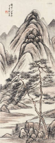 张之万（1811～1897） 秋山图 立轴 水墨纸本