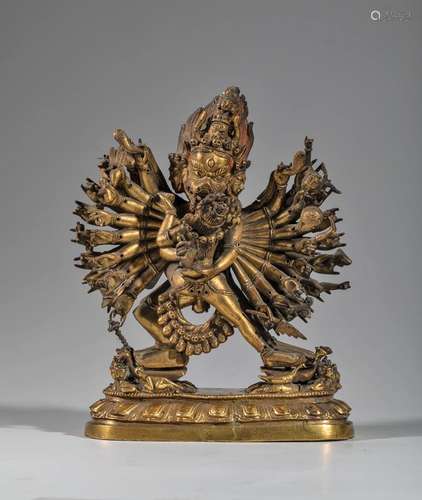 Dharmapâla Yamântaka sous sa forme Vajrabhairava, ...