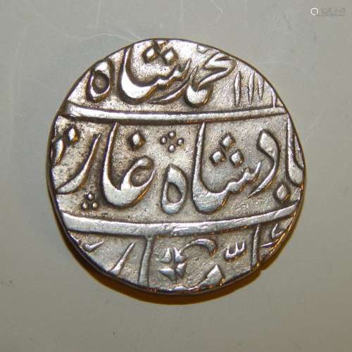Monnaie en argent, Moghole de Muhammad Shah de 111...
