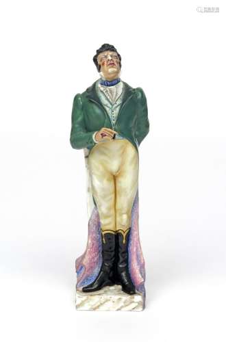 A Michael Sutty Theatrical porcelain figure of Sir Donald Sinden c.1973, the actor modelled in his