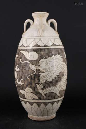 Chinese Song Porcelain Dingyao Vase