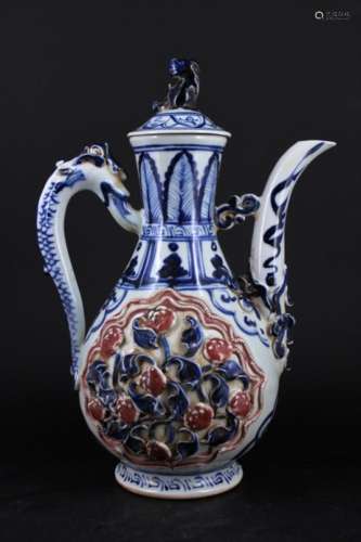 Chinese Ming Porcelain Porcelain TeaPot