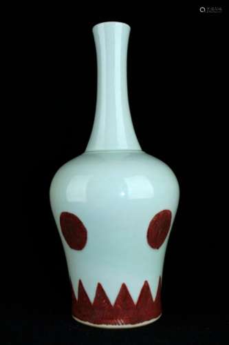 Chinese Qing Porcelain GuanYao Vase